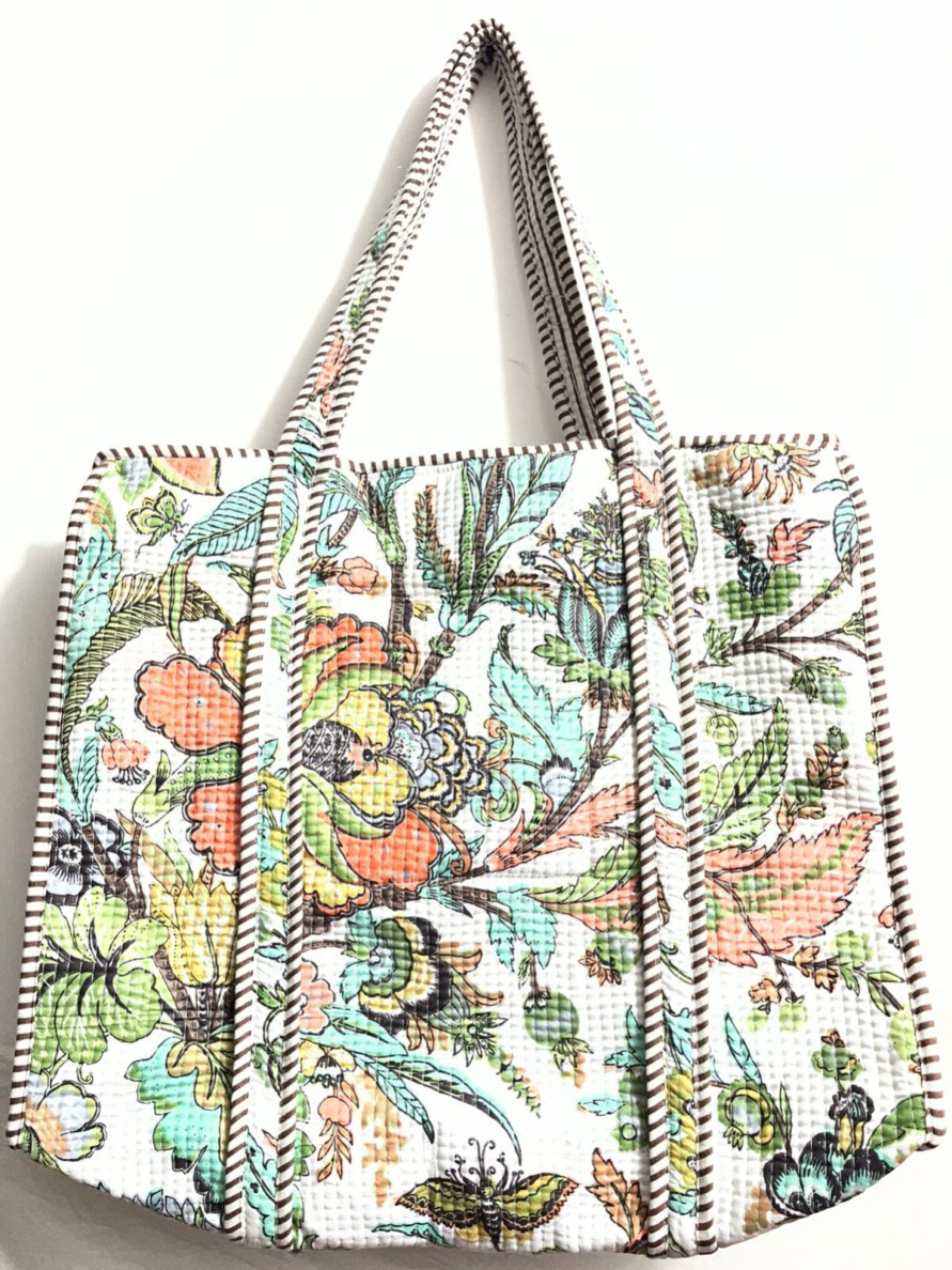 Bag 09: a pastel garden on white