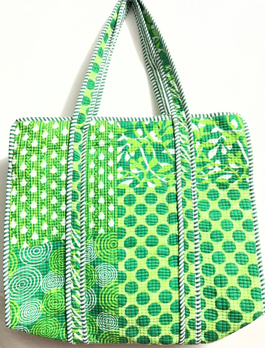 Bag 10: dots and circles in greens