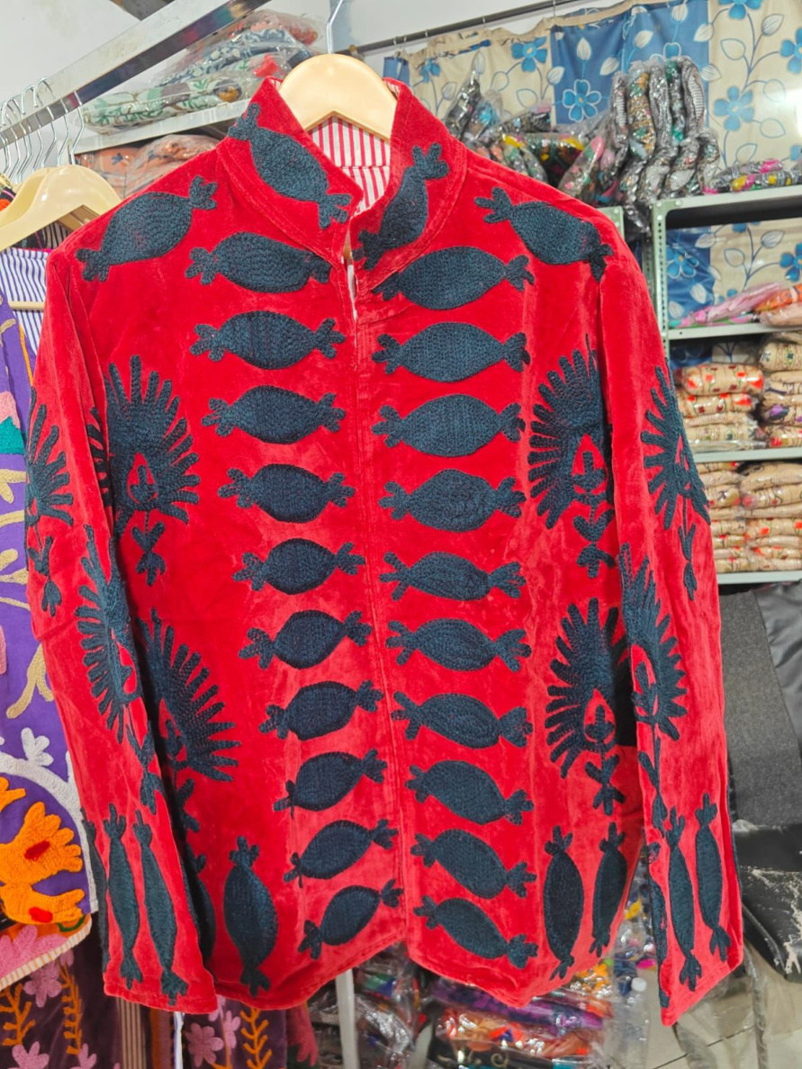 Raat Machhli, an embroidered jacket