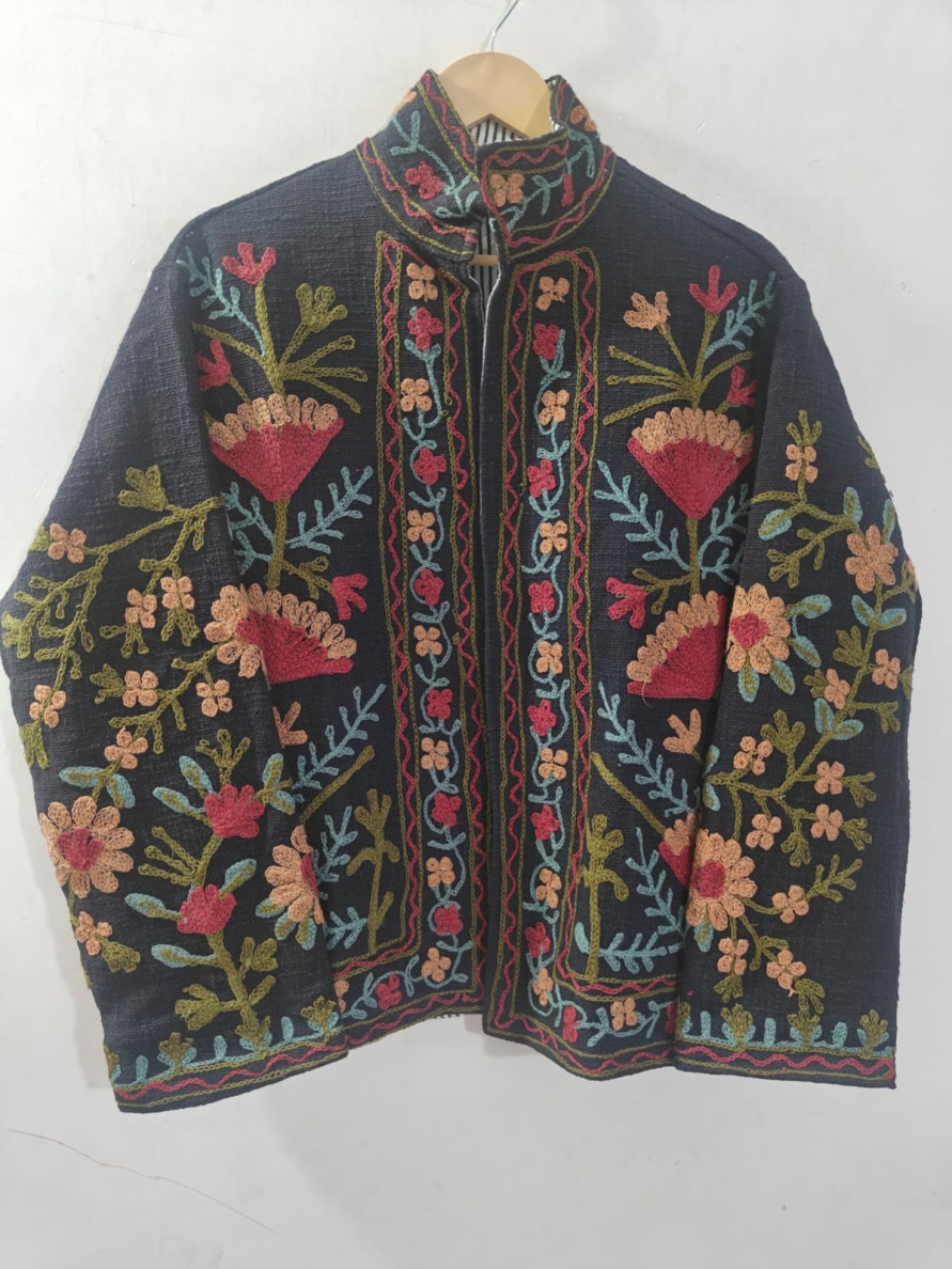 Sanjh Phool, an embroidered jacket