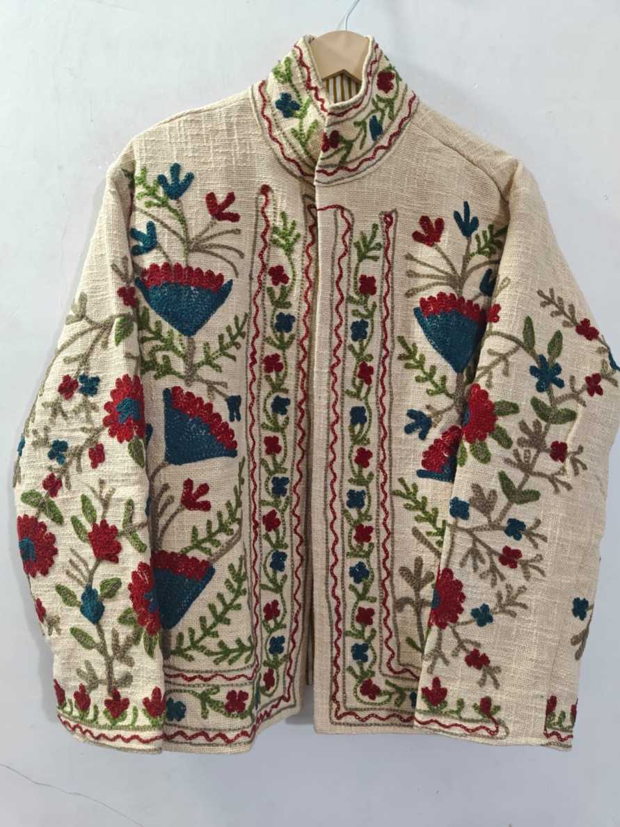 Sandhya, an embroidered jacket